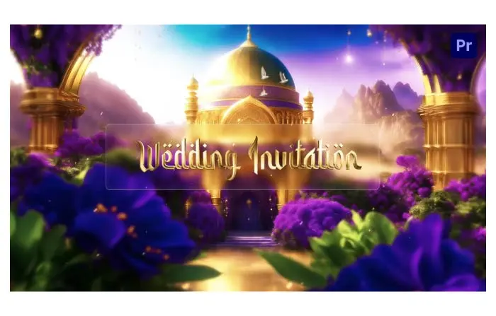 Unique Arabic 3D Character Wedding Invitation Slideshow